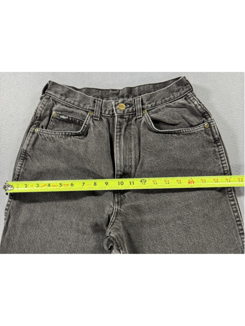 Vintage Chic High Waisted Jeans 26" Waist, No Tags, See Photos for Measurements - Picture 10 of 14